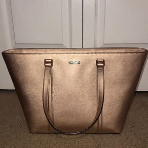Kate Spade Newbury Lane tote in rose gold